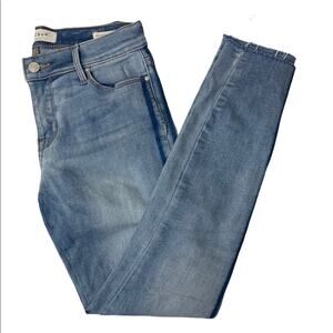 PACSUN Mid Rise Skinny Ankle Light Rinse Indigo Stripe Denim Jean Size 25